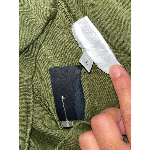 NWT Bryn Walker Olive Green Cowl Neck 3/4 Sleeve Loose Fit Tunic Top womens Smal - Picture 7 of 11